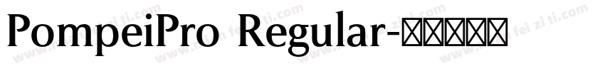 PompeiPro Regular字体转换